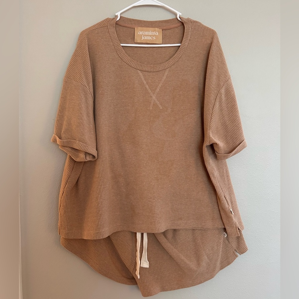 Araminta James Waffle Boyfriend Tee Set